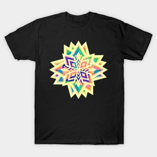 Decorative flower in vibrant colors T-Shirt